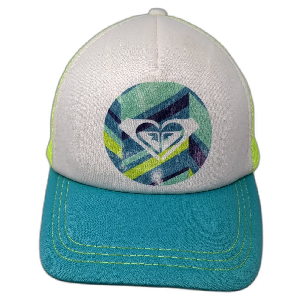 Roxy Logo Snapback Mesh Back Trucker Hat Multicolor One Size Outdoor